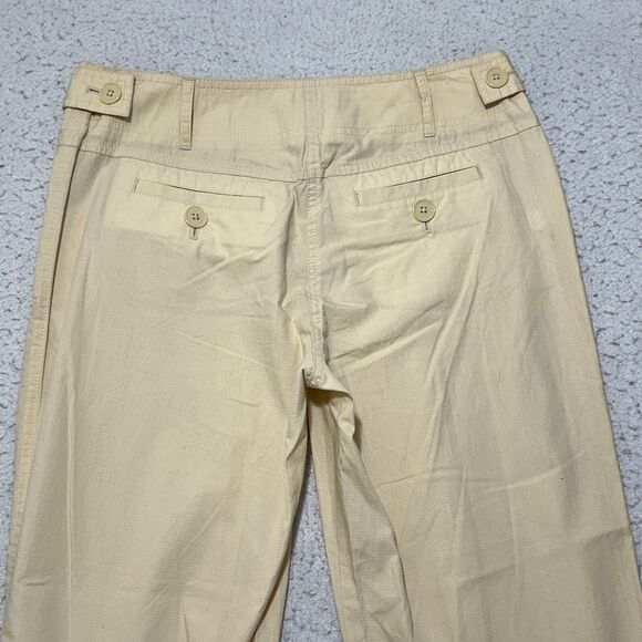 Ann Taylor LOFT Women's 6 (30x25) Capri Flat Front Pants Lightweight Cream - Picture 7 of 12
